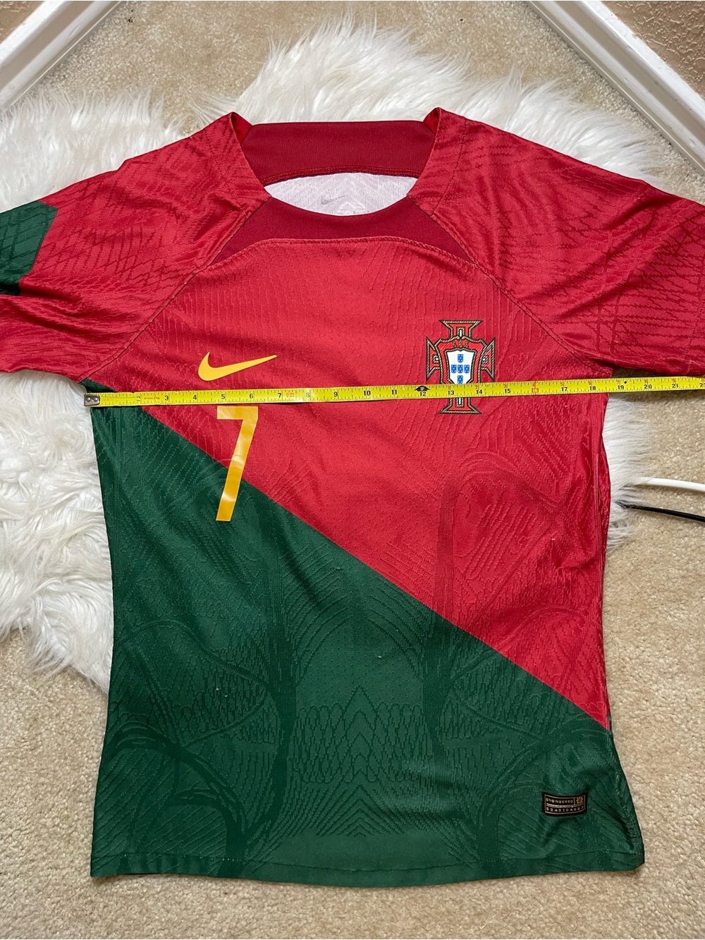 Nike Portugal Ronaldo #7 Dri-FIT Slim Player Version Home Jersey 2022-23 Men’s S - Picture 3 of 8